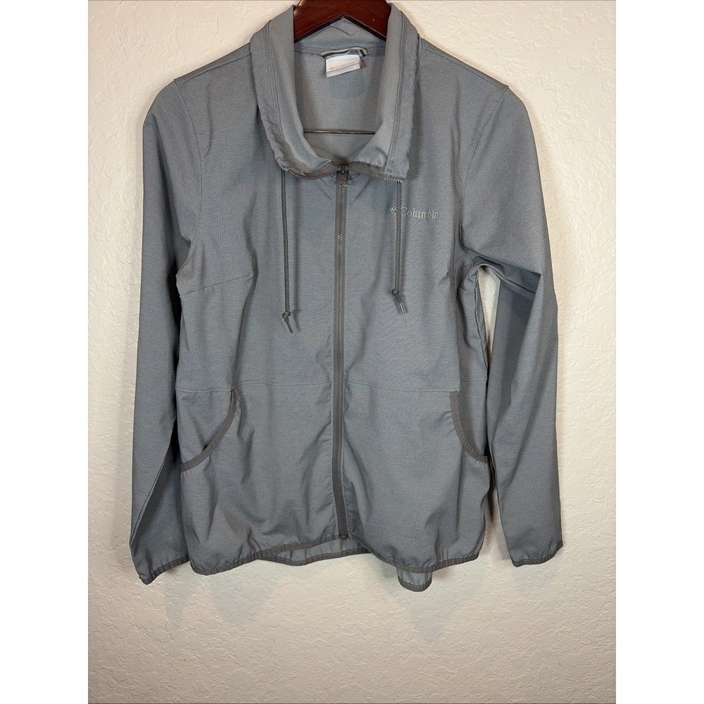 Columbia Lightweight Full Zip Jacket/Windbreaker  Size Medium, Grey